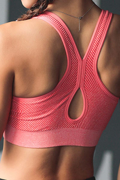Texture Racerback Sports Bra