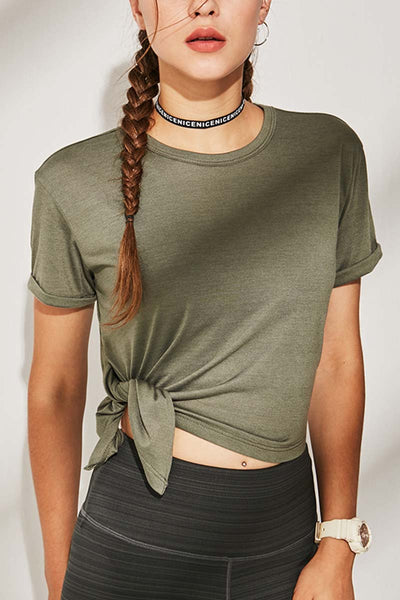 Side Tie Basic Tee