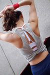 Wrapped Open Back Crop